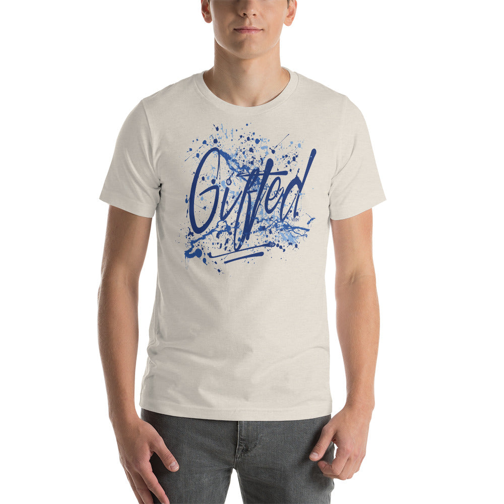 GIFTED BLU/BLU Short-Sleeve Unisex T-Shirt