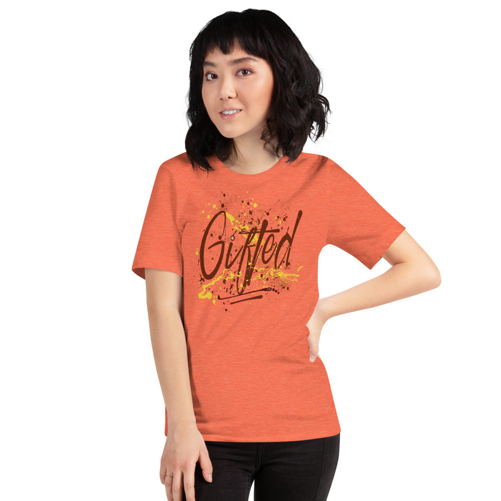 GIFTED BURG/YEL Short-Sleeve Unisex T-Shirt