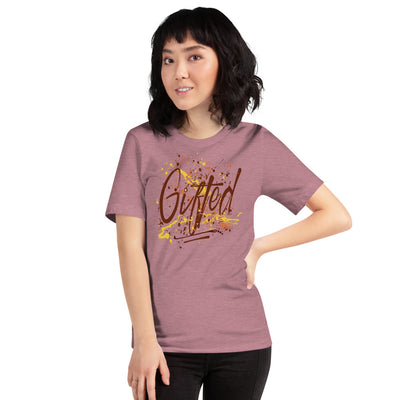 GIFTED BURG/YEL Short-Sleeve Unisex T-Shirt