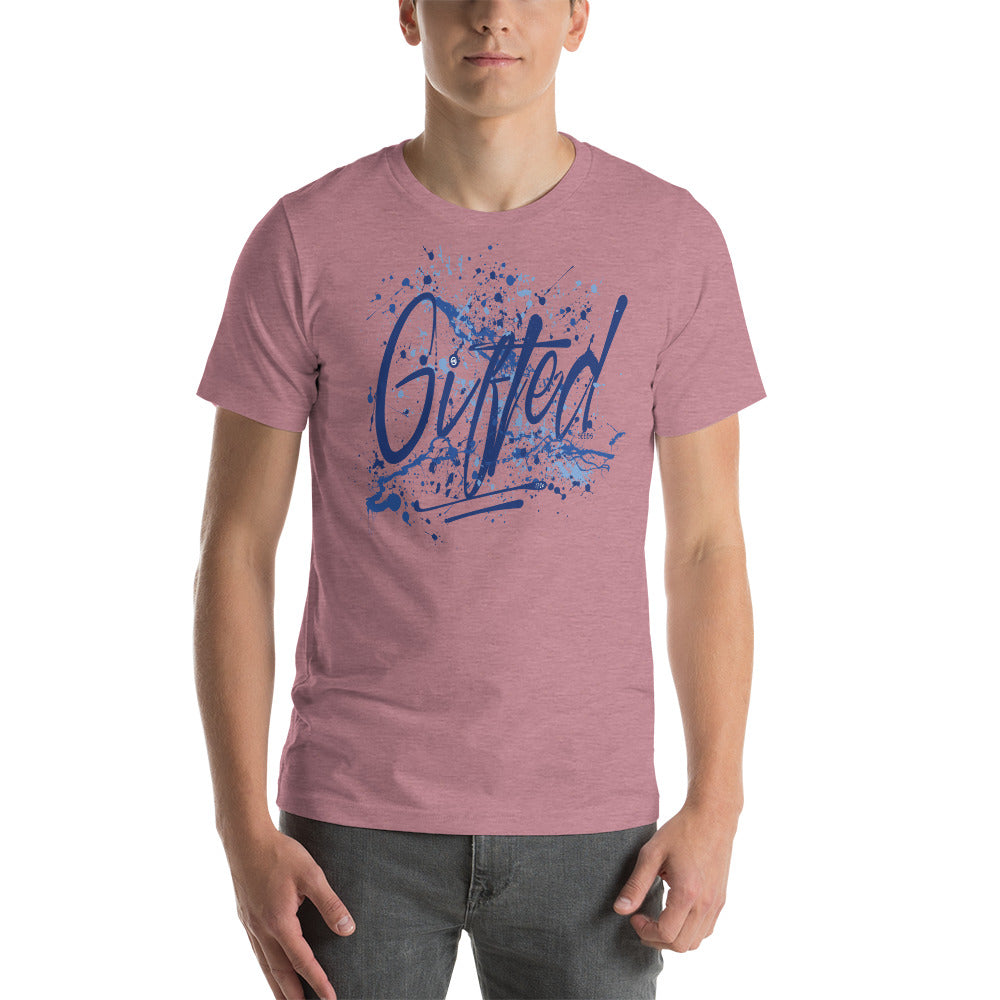 GIFTED BLU/BLU Short-Sleeve Unisex T-Shirt