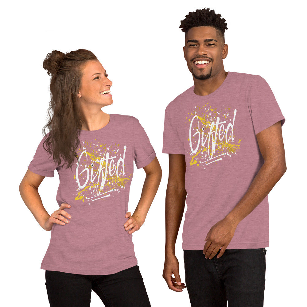 GIFTED WHT/YEL Short-Sleeve Unisex T-Shirt