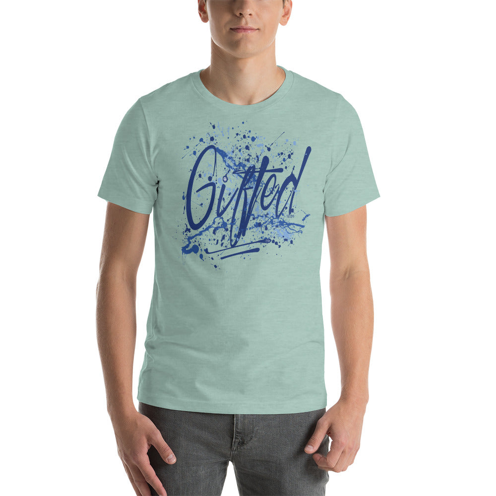 GIFTED BLU/BLU Short-Sleeve Unisex T-Shirt