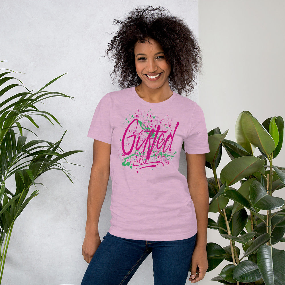 GIFTED PNK/GRN Short-Sleeve Unisex T-Shirt