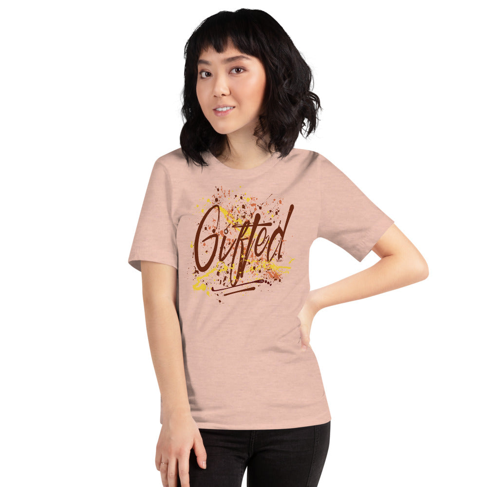 GIFTED BURG/YEL Short-Sleeve Unisex T-Shirt