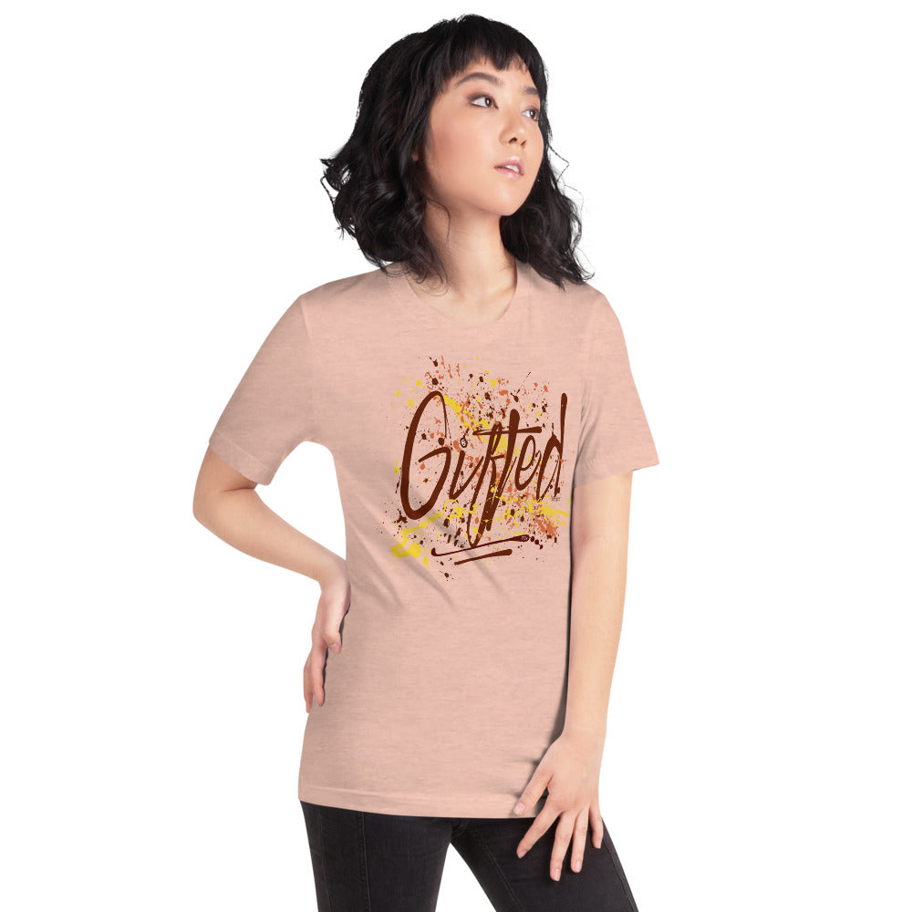 GIFTED BURG/YEL Short-Sleeve Unisex T-Shirt