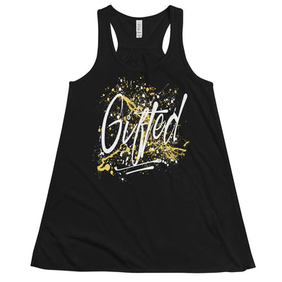 GIFTED WHT/YEL Women's Flowy Racerback Tank