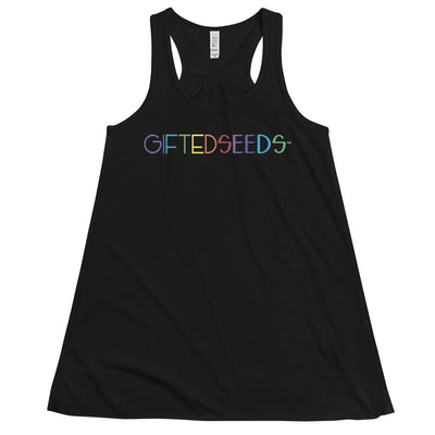 GIFTED SEEDS RNBW Less is More Women's Flowy Racerback Tank