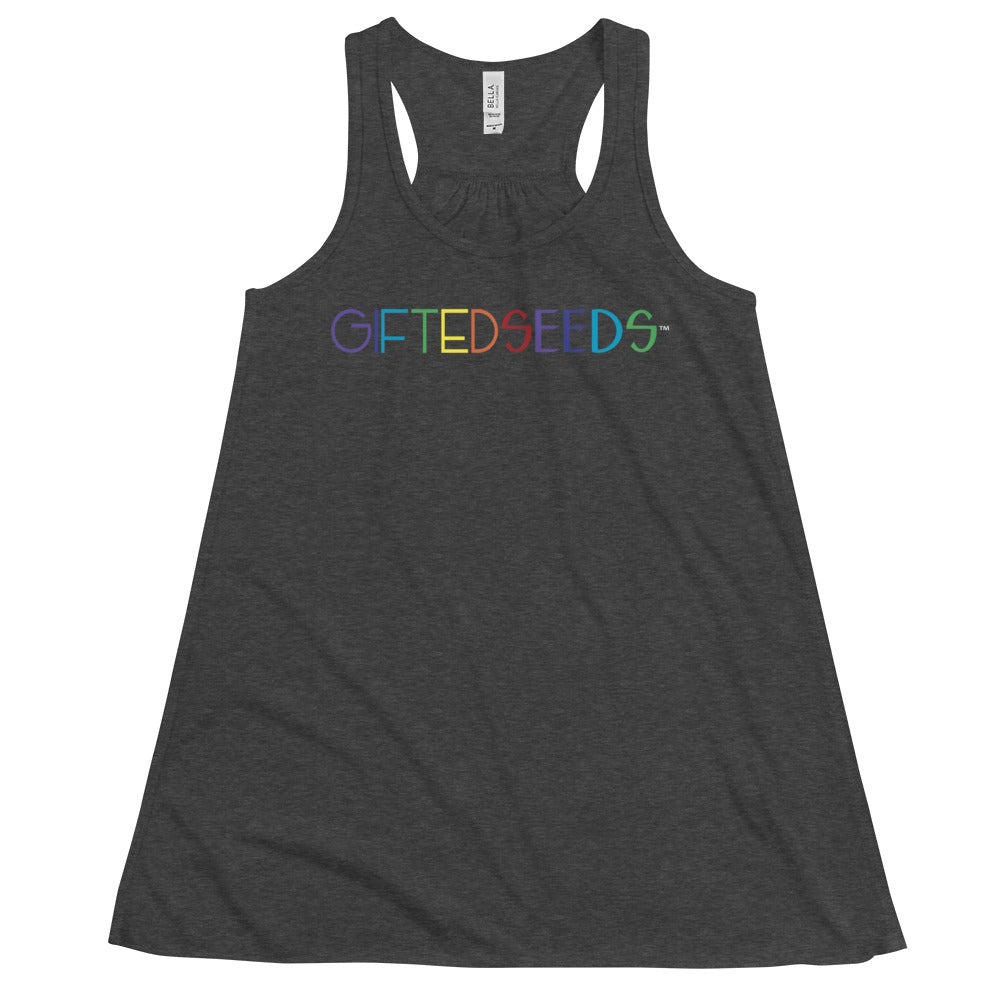 GIFTED SEEDS RNBW Less is More Women's Flowy Racerback Tank