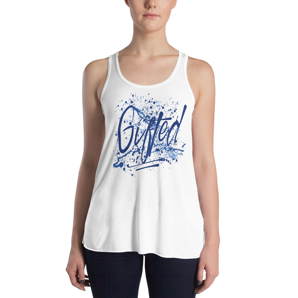 GIFTED BLU/BLU Women's Flowy Racerback Tank