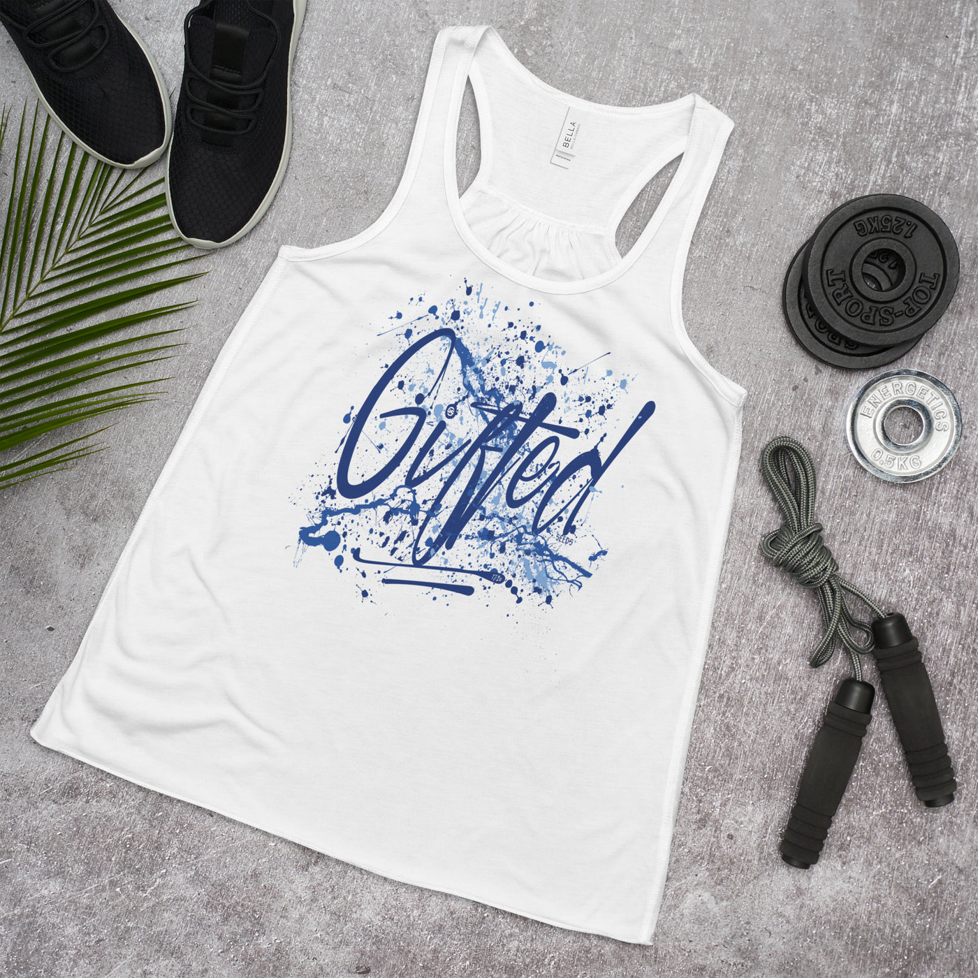 GIFTED BLU/BLU Women's Flowy Racerback Tank