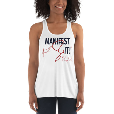 Manifest dat... Women's Flowy Racerback Tank