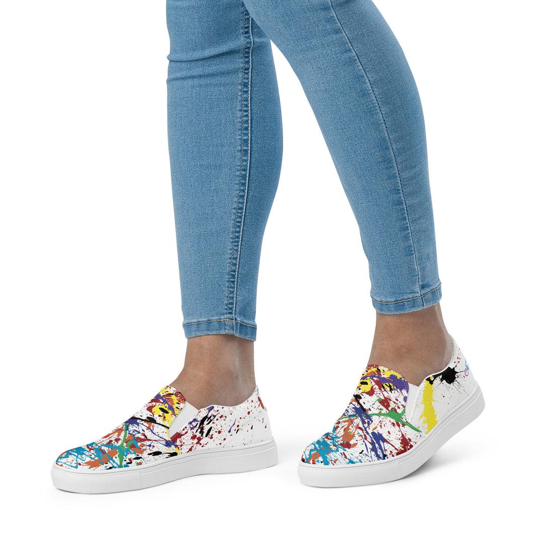 Women’s slip-on canvas shoes hotsell in Splatter