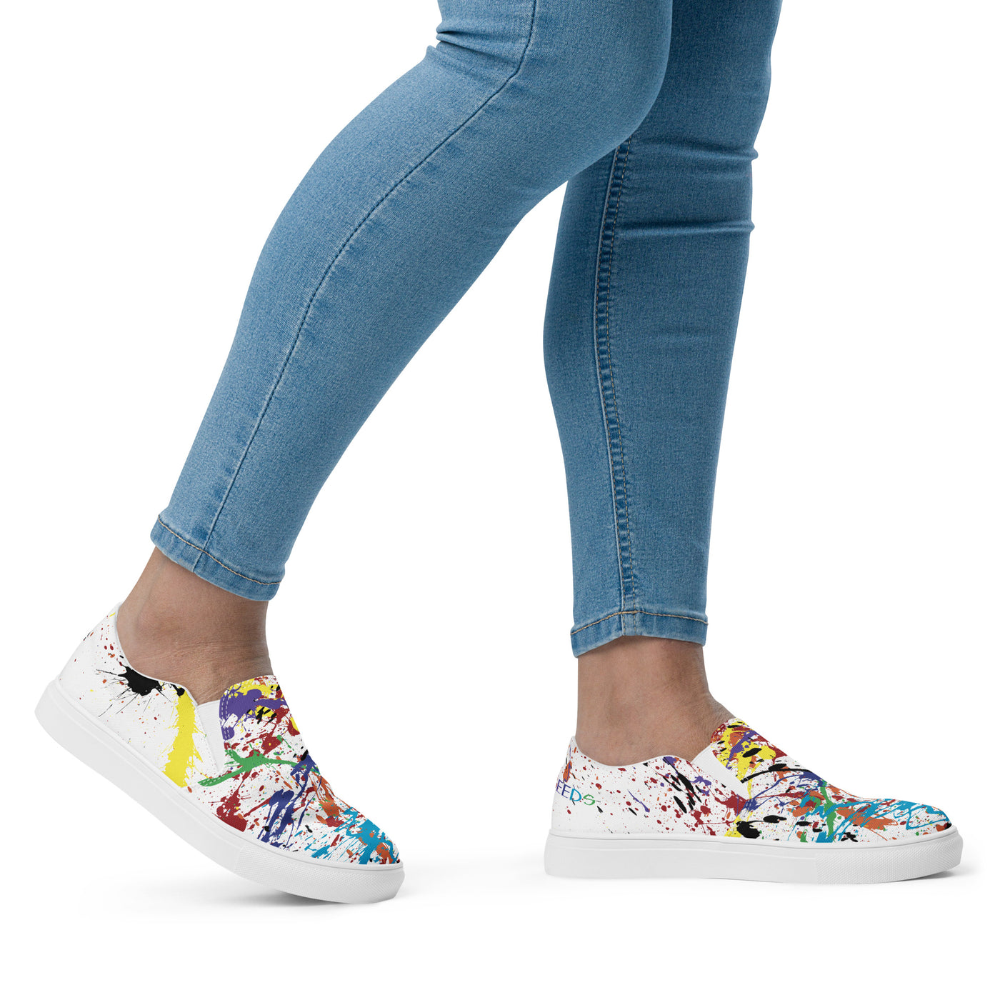 RNBW Splatter Women’s Slip-On Canvas Shoes