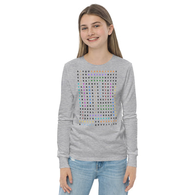 Hello QUEEN Youth Long Sleeve Unisex T-Shirt