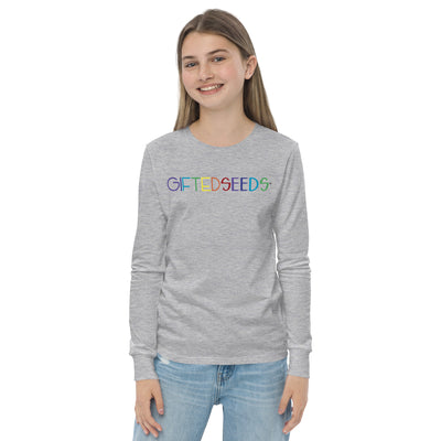 Gifted Seeds Less is More Rainbow Youth Long Sleeve T-Shirt