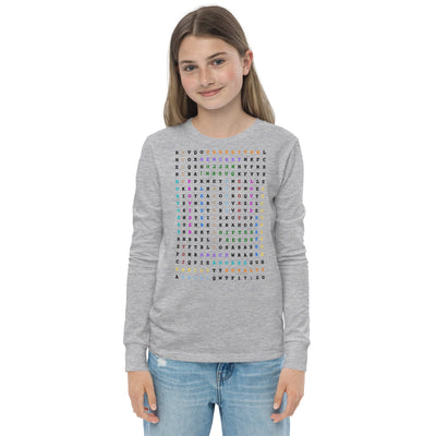 Hello QUEEN Youth Long Sleeve Unisex T-Shirt