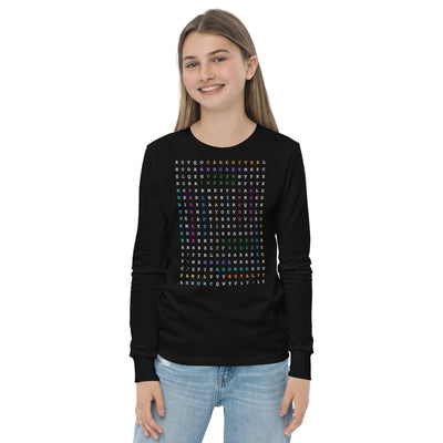 Hello QUEEN Youth Long Sleeve Unisex T-Shirt