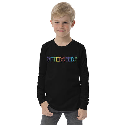 Gifted Seeds Less is More Rainbow Youth Long Sleeve T-Shirt