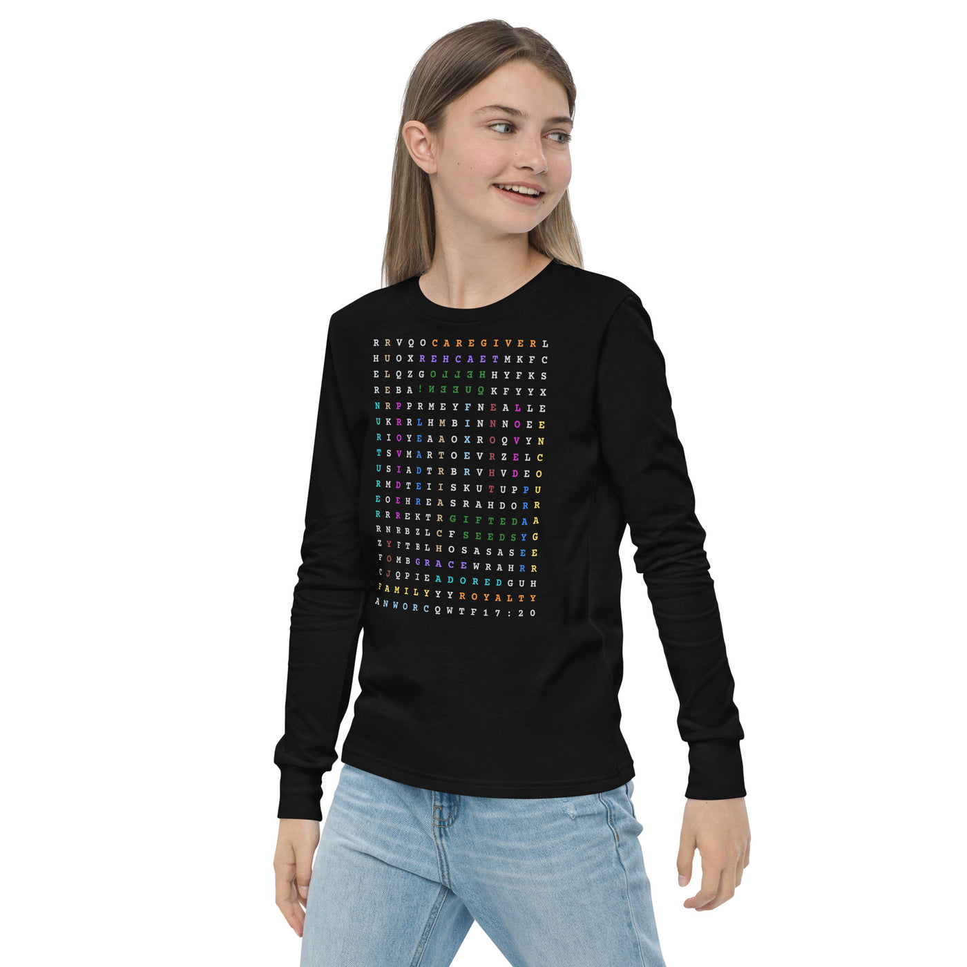 Hello QUEEN Youth Long Sleeve Unisex T-Shirt