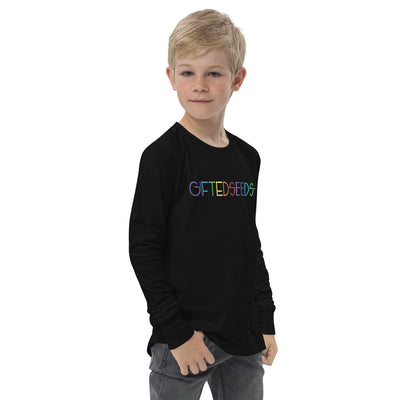 Gifted Seeds Less is More Rainbow Youth Long Sleeve T-Shirt