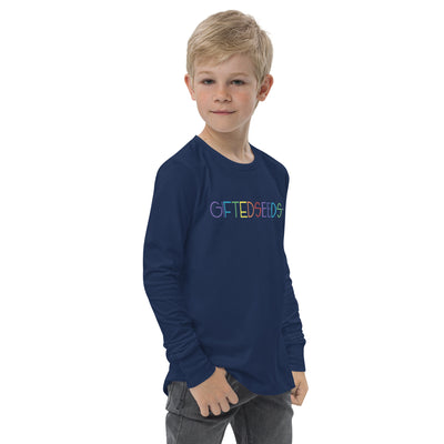 Gifted Seeds Less is More Rainbow Youth Long Sleeve T-Shirt