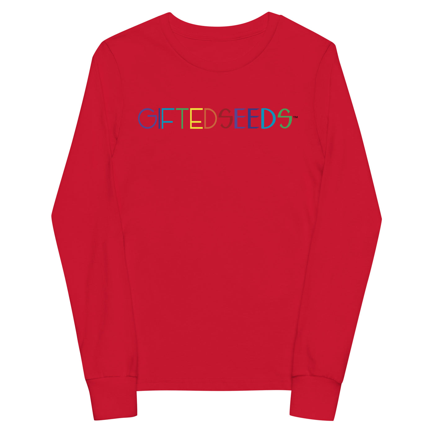 Gifted Seeds Less is More Rainbow Youth Long Sleeve T-Shirt