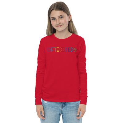 Gifted Seeds Less is More Rainbow Youth Long Sleeve T-Shirt