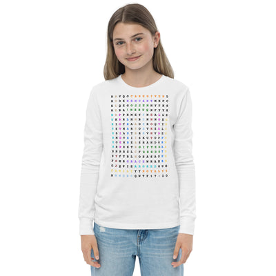 Hello QUEEN Youth Long Sleeve Unisex T-Shirt