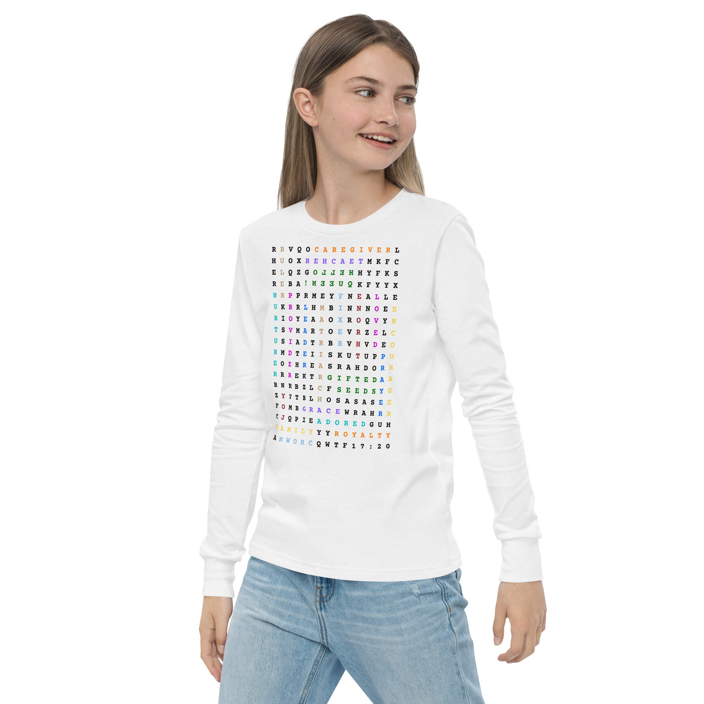 Hello QUEEN Youth Long Sleeve Unisex T-Shirt