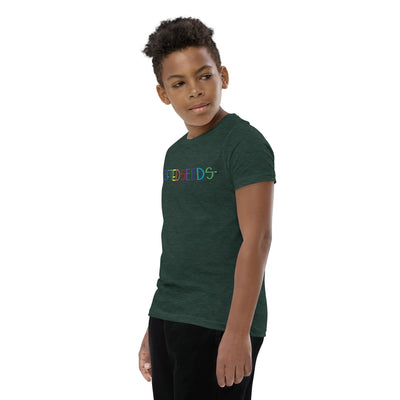 GIFTED SEEDS Less is More Rainbow Youth Short Sleeve T-Shirt